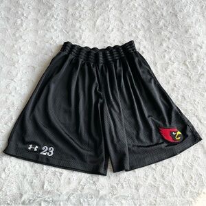 Catholic University CUA Shorts Womens Large Black Cardinals Basketball Mesh DC